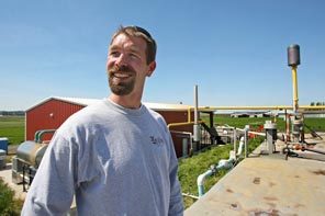 Kevin Maas is president of Mount Vernon's Farm Power, which builds biomass digesters that take manure from farms and produce electricity. Kevin Maas is president of Mount Vernon's Farm Power, which builds biomass digesters that take manure from farms and produce electricity.